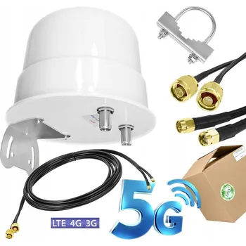 Televizní anténa Všesměrová anténa 3G 4G 5G LTE 12dBi B593 B315 DWR 921/92 HH40V SMA 5m