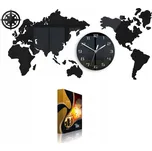 Nástěnné hodiny ModernClock černé 80 cm