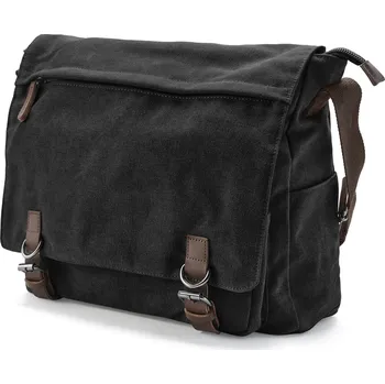 Tmavě šedá plátěná brašna - Trendhim