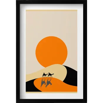 Obraz Nástěnný obraz do obýváku kuchyně Ilustrace přechodu pouští 40x60 cm