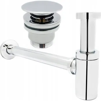 Sifon UMYVADLOVÝ SIFON + ZÁTKA KLIK-KLAK UNIVERZÁLNÍ