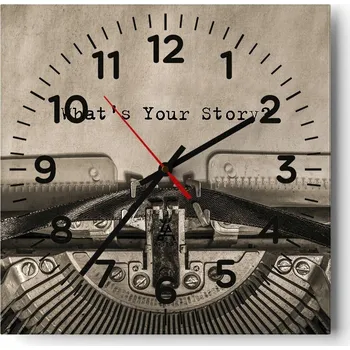 Hodiny Kuchyňské nástěnné hodiny 30x30 Strojek Skleněné hodiny do obýváku Moderní Tiché