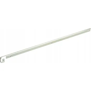Nábytkové kování Těsnící lišta na pracovní desky 28 mm, kartáčovaná OCEL, 600 mm, spojovací profil pro desku 60 cm