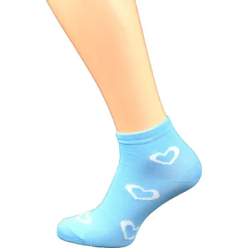 Dámské ponožky Gapo Dámské kotníkové ponožky FIT SRDÍČKO 1. Velikost: 7-8 (EU 41-42), 2. Barva: světle fialová