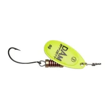 Umělá nástraha Dam třpytka Effzett Spinner With Single Hooks Sinking Yellow - velikost 2 Hmotnost 4g