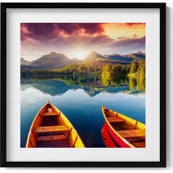 Obraz Obraz nástěnná dekorace Národní park Štrbské Pleso Slovensko 50x50 cm