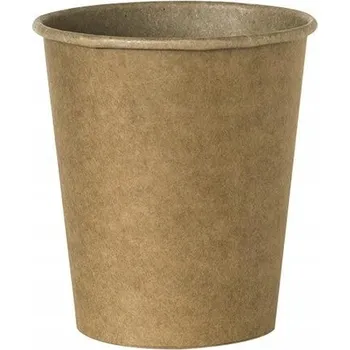Jednorázové nádobí Jednorázový kelímek Kram béžový papírový 250 ml, 100 ks
