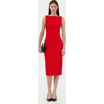 Dámské šaty Calvin Klein Koktejlové šaty K20K208140 Červená Slim Fit 36