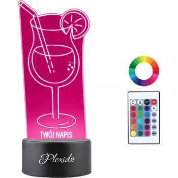 Lampička Noční lampa Plexido vícebarevná