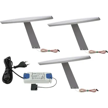 Lampička Sada 3x LED nábytková lampa nad linku na výložníku ELIPSA1 + napájecí zdroj 12V