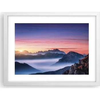 Obraz Obraz plakát v bílém rámu do obýváku 40x30 krajina foto na zeď