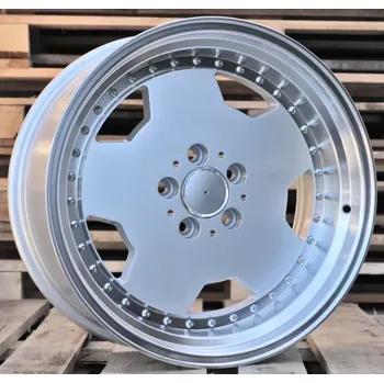 Alu kolo Alu kola Racing Line B5852, 17x9.5 5x112 ET25, stříbrná + leštěný límec