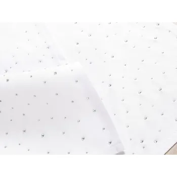 prostírání Dreamy Linens Luxusní prostírání teflonové, bílé Glamour Dreamy Linens