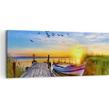 Obraz Foto obraz na plátně 100x40 krajina obývací pokoj ložnice na zeď velký