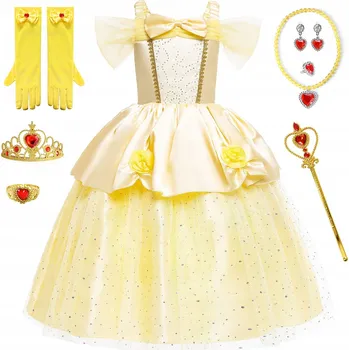 Karnevalový kostým Kostým Bella Kráska a Zvíře XGETOP vel. 110-116