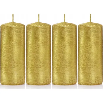 Svíčka Tradiční parafínová svíčka bez vůně Drobo 4 ks