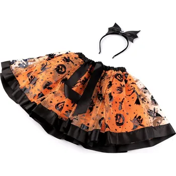 Karnevalový kostým Karnevalový kostým - Halloween, čarodějnice Varianta: oranžová, Balení: 1 sada