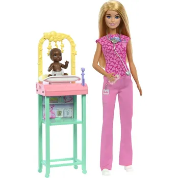 Mattel Barbie HERNÍ SET POVOLÁNÍ - PEDIATRIČKA