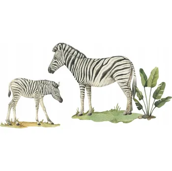 Obraz NÁLEPKY NA ZEĎ SAFARI PRO DĚTI - SADA ZEBRA