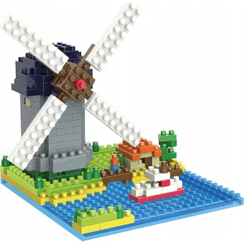 ostatní stavebnice NEJMENŠÍ STAVEBNICE ARCHITECTURE HOLANDSKÝ VĚTRNÝ MLÝN MINI STAVBA 315DÍLŮ