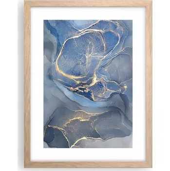 Obraz Obraz plakát v rámu světlý dub do obýváku 30x40 abstrakce plakáty na zeď