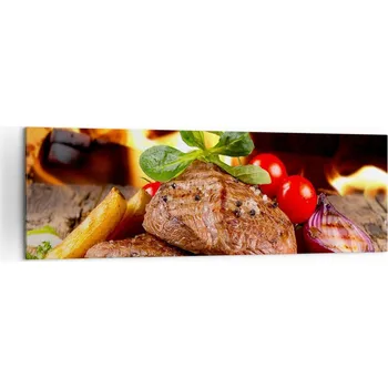 Obraz Velký obraz do obýváku 160x50 gastronomie moderní na plátně obrazy