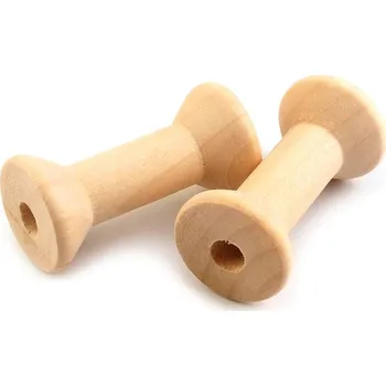 Dřevěná cívka 20x40 mm Varianta: přírodní sv., Balení: 5 ks