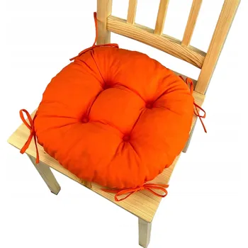 Polštář Polštář na židli stoličku 35cm ORANŽOVÝ KRUH