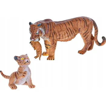 Figurka Zoolandia tygr s mláďaty 7-15 cm v krabičce