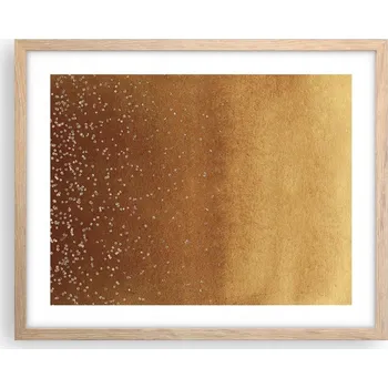 Obraz Obraz plakát na zeď v rámu světlý dub 50x40 abstrakce foto do obýváku