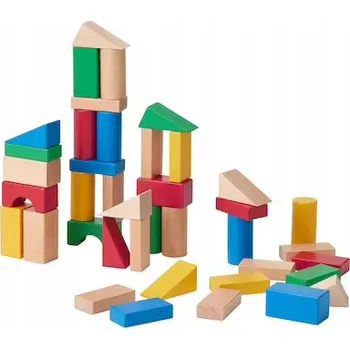 ostatní stavebnice IKEA stavebnice UNDERHALLA, dřevěné kostky, 40 ks