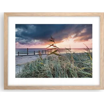 Obraz Obraz plakát v rámu světlý dub do obýváku 40x30 krajina foto na zeď