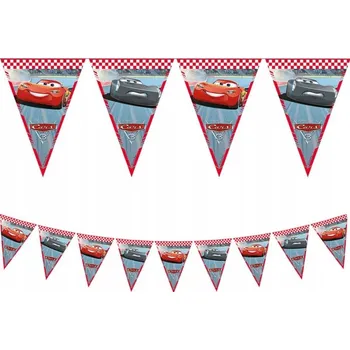 Banner Girlanda Vlaječky Auta Cars Narozeniny 230 cm