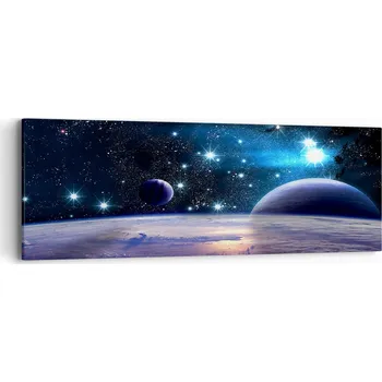 Obraz Obraz na plátně do obýváku ložnice 90x30 kosmos foto obrazy na zeď
