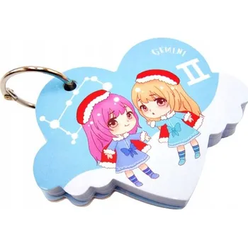 Mini notes zápisník na přívěsku znamení zvěrokruhu BLIŽNÍK