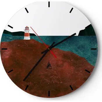 Hodiny Nástěnné hodiny do kuchyně 30x30 Lucerna Skleněné hodiny do obýváku Loft Tiché