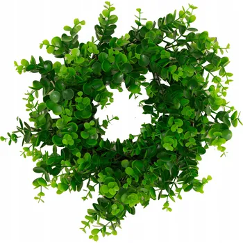 umělá květina UMĚLÝ VĚNEC ZELENÝ BUXUS 40cm jako živý dekorativní rostlina