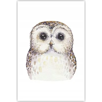 Obraz Obraz plakát do obýváku ložnice 61x91 sova foto plakáty na zeď bez rámu