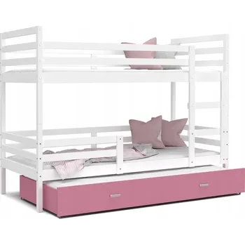 Postel Patrová postel AJKmeble Jacek 3 90 x 200 cm růžová