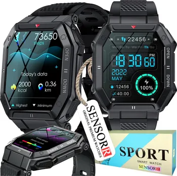 Hodinky Pánské hodinky chytré hodinky Sensorr monitorem tepové frekvence polština