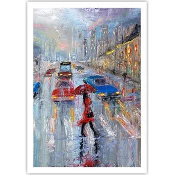 Obraz Plakát na zeď bez rámu 70x100 město obraz plakáty do obývacího pokoje ložnice