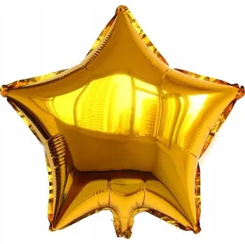 Balónek Fóliový balónek HVĚZDA zlatá na hélium hvězdička narozeniny party glamour S11