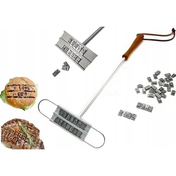 Příslušenství pro gril RAZÍTKO na maso na gril BBQ - značkovač na burgery - GADGET