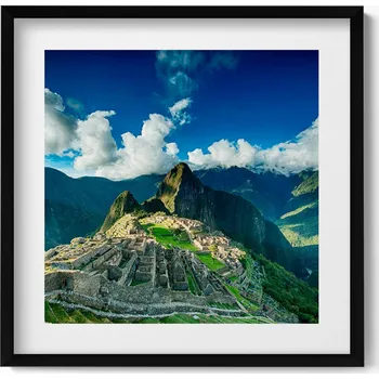 Obraz Dekorativní nástěnný obraz do obýváku kuchyně Výhled na Machu Picchu 50x50 cm
