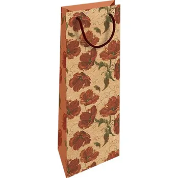 Dárková taška Dárková taška na lahev kraft Makové pole