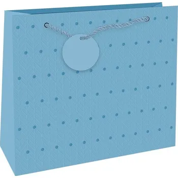 Dárková taška reliéfní velká Světle modrá