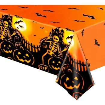 Jednorázový ubrus Plastový ubrus Halloween 274 x 137 cm