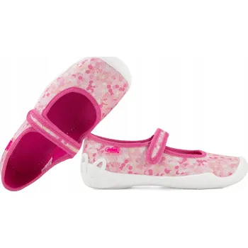Dívčí obuv BEFADO 114Y527 TEXTILNÍ BALERÍNKY DOMÁCÍ PAPUČE PAPUČE vel. 36 na suchý zip