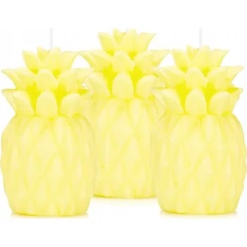 Svíčka Dekorativní parafinová svíčka bez vůně Drobo 3 ks