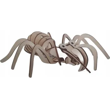 Dřevěná hračka DŘEVĚNÁ SKLÁDAČKA 3D PAVOUK K VLASTNORUČNÍMU SESTAVENÍ